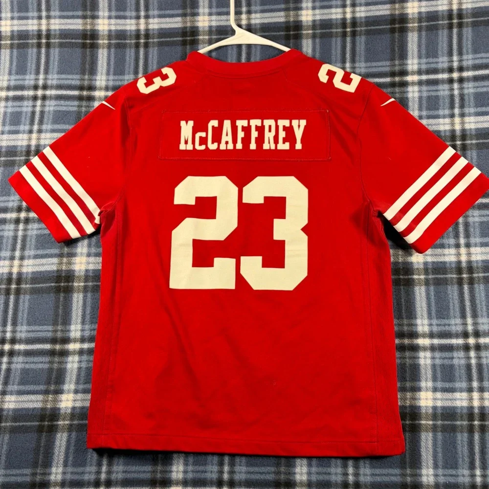 Nike San Francisco 49ers Christian McCaffrey 23 Youth Jersey Red Size L 14-16
